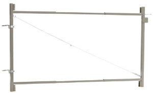 Adjust-A-Gate AG 60 2-Rail Contractor Quality Gate Kit, 60-Inch to 96-Inch by 45-Inch Height