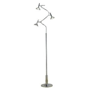 Adesso 5125-22 Radar Spiral LED Floor Lamp, Chrome