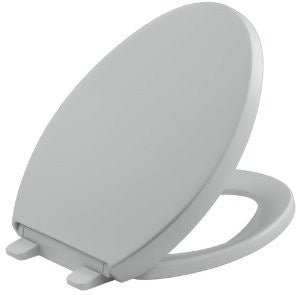 KOHLER 4008-95 Grip-tight Reveal Q3 Elongated toilet seat, Ice Grey