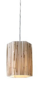 Elk 19061/1 Modern Organics-1-Light Pendant In Bamboo Stem Material In Polished Chrome
