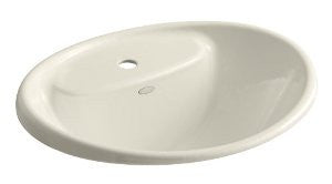 KOHLER K-2839-1-47 Tides Lavatory, Almond
