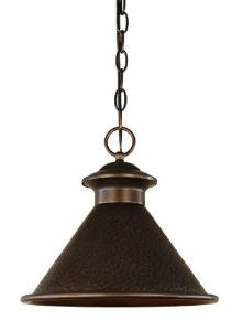 World Imports 9008-86 Dark Sky Essen 12-Inch Single Light Hanging Light, Antique Copper
