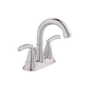 American Standard 7038.201.295 Tropic Two Lever Handle Centerset Lavatory Faucet, Metal Speed Connect Pop Up Drain, Satin Nickel