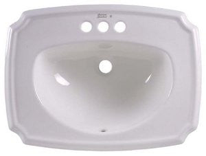 American Standard 0554.012.020 Antiquity Countertop Sink with 4-Inch Faucet Spacing, White