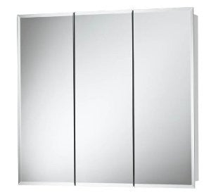 NuTone 255248 Horizon Frameless Medicine Cabinet, Tri-View Surface Mount, 48-Inch by 28-Inch