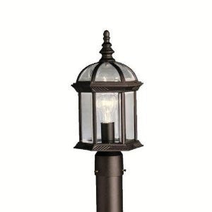 Kichler Lighting 9935BK Street PostTop Post Mount Light, Black