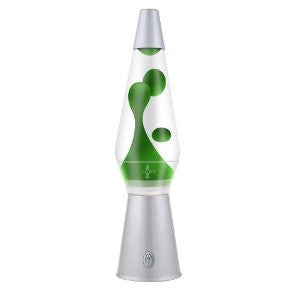 Lava Lite 4434 17-Inch Clearview Lava Lamp, Green Wax/Clear Liquid