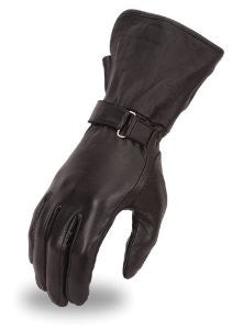 First Manufacturing Women's Light Weight Gauntlet Gloves (Black, Medium)