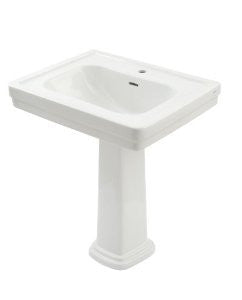 TOTO LPT530.8N-01 Promenade Lavatory and Pedestal with 8-Inch Centers, Cotton White