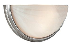Access Lighting 20635-ORB/ALB Crest Flush Mount, Oil-Rubbed Bronze Finish with Alabaster Glass