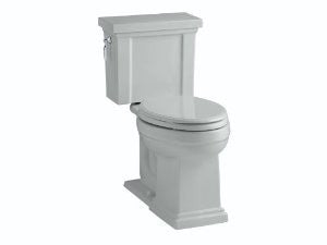 KOHLER K-3950-95 Tresham Comfort Height Two-Piece Elongated 1.28 gpf Toilet, Ice Grey