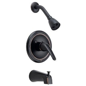 Designers Impressions 652258 Oil Rubbed Bronze Tub Shower Combo Faucet