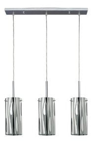 CANARM LTD. IPL392A03CH Cloe 3 Bulb Pendant Island Light, Chrome