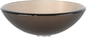 KRAUS GV-103FR Frosted Brown Glass Vessel Sink