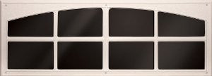 Coach House Accents Simulated Garage Door Window (2 windows per kit) - Almond - Model AP148199
