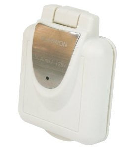 Furrion FTVINS-PS White Square Non-Metallic Cable TV Inlet