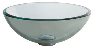 KRAUS GV-101-14 Clear 14-Inch Glass Vessel Sink