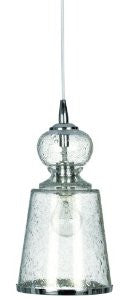 Jamie Young Company 5LONG-LGCL Long Lafitte Pendant, Clear Seeded Glass