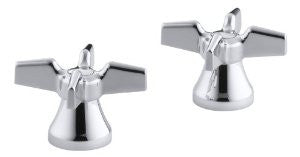 KOHLER K-16010-3-CP Triton Cross Handles, Polished Chrome