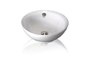 Lenova PAC-04 Porcelain Above Counter Round Sink, White