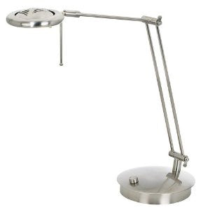 Lite Source LS-3896PS Futura Polished-Steel 35-Watt Halogen Desk Lamp