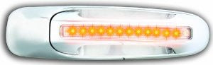 IPCW DLY02C04R Chrome with Amber LED and Clear Lens Rear Door Handle - Pair