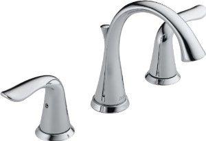 Delta Faucet 3538-MPU-DST Lahara Two Handle Widespread Lavatory Faucet, Chrome