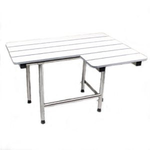 CSI Bathware SEA-SD3221-RH-PH ADA Bathroom Shower Bath Seat, Folding, Wall-Mounted, Right Hand, White Phenolic Seat, 32-Inch by 21-Inch