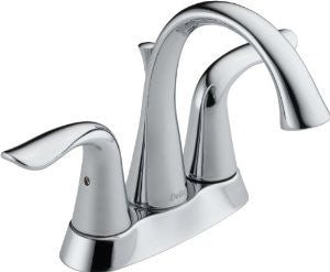 Delta Faucet 2538-MPU-DST Lahara Two Handle Centerset Lavatory Faucet, Chrome