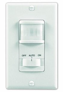 Heath Zenith SL-6117-WH Motion-Activated Wall Light Switch, White