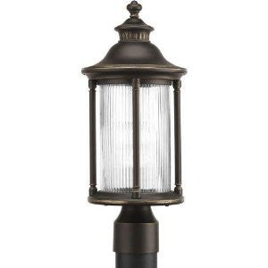 Progress Lighting P6402-108 Reside Collection 1-Light Post Lantern, Oil Rubbed Bronze