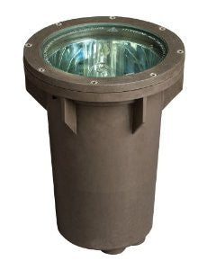 Hinkley Lighting 51070BZ 120V Line Voltage Small In-Ground Well Light, 70 Watt Metal Halide Light Bulb, Bronze