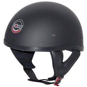 Core Cruiser-X Half Helmet (Flat Black, Large)