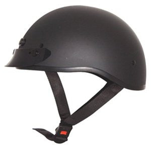 Zox Nano Custom Open Face Motorcycle Helmet (Matte Black, Small)