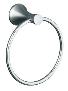 Kohler K-13435 Modern Durable Towel Ring from Coralais Collection,