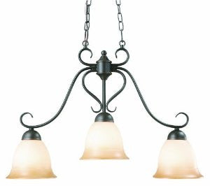 Design House 512699 Cameron 3-Light Island Pendant, 18.25-Inch by 26.25-Inch, Oil Rubbed Bronze