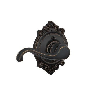 Schlage F170 CLT 716 BRK LH Brookshire Collection Left Hand Callington Decorative Trim Lever, Aged Bronze