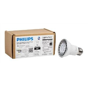 Philips 426114 8-Watt (50-Watt) PAR20 LED Indoor Flood Bright White Light Bulb, Dimmable