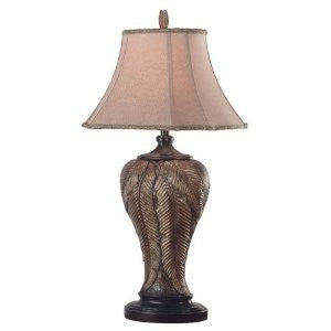 Kenroy Home Bermuda Table Lamp with 18 inch Gold Print shade