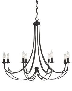 Quoizel MRN5008IB Mirren 8 Light 28-Inch H. Chain Hung Chandelier