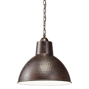 Kichler Lighting 78200 Missoula 1LT Swag Pendant, Bronze Finish with White Interior Shade