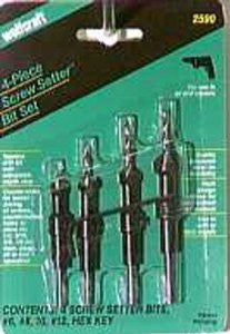 Wolcraft Screw Setter Set with Tapered Drill Bits