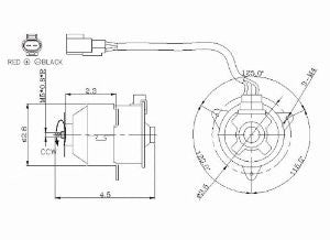 TYC 630310 Toyota Camry Replacement Condenser Cooling Fan Motor