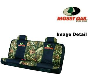 Mossy Oak Infinity Camo Car Truck SUV Universal-fit Rear Bench Seat Cover with Head Rest Covers