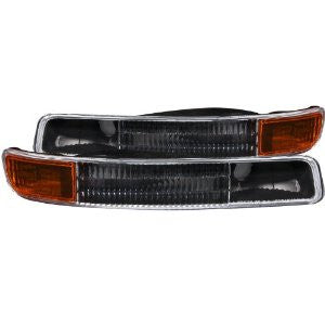 Anzo USA 511005 GMC Black w/Amber Reflector Bumper Light Assembly - (Sold in Pairs)