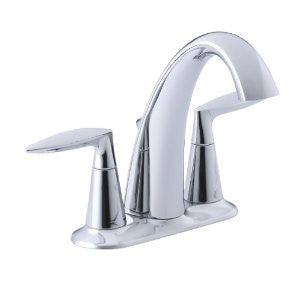 KOHLER K-45100-4-CP Alteo Centerset Lavatory Faucet, Polished Chrome