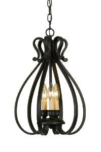 Candice Olson Mission Inn Cadelabra-Style Chandelier, Oil Rubbed Bronze Metal
