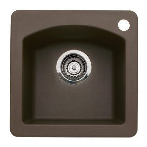 Blanco BL440202 Diamond Single Bowl Bar Sink, Cafe Brown