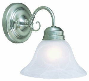 Design House 511600 Millbridge 2-Light Wall Mount, 9-Inch by 17.75-Inch, Satin Nickel