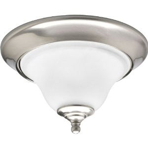 Progress Lighting P3475-09 1-Light Close-To-Ceiling Fixture, Brushed Nickel